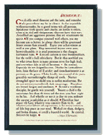 Desiderata Plaque